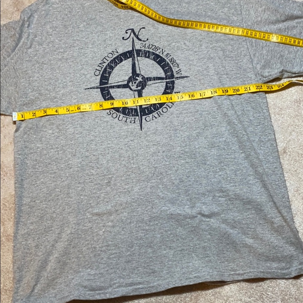 Clinton SC Navigational Compass Points Tshirt - Picture 2 of 4